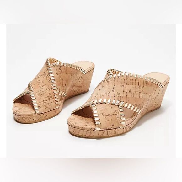 Jack Rogers Cross Band Mid-Wedge - Sloane 7.5 - Picture 1 of 13